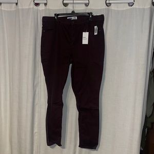 Old navy size 18 super skinny colored jeans